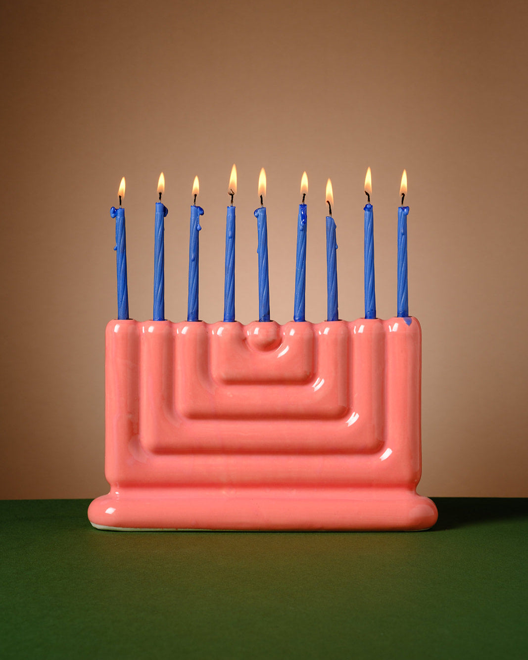 The most beautiful pink menorah in the world — a stunning, handcrafted design piece that radiates elegance, joy, and modern style. With its vibrant rosy color and sculptural form, this unique menorah is perfect for Hanukkah celebrations, thoughtful gifting, and year-round home décor. A true statement piece that combines tradition, artistry, and contemporary charm.