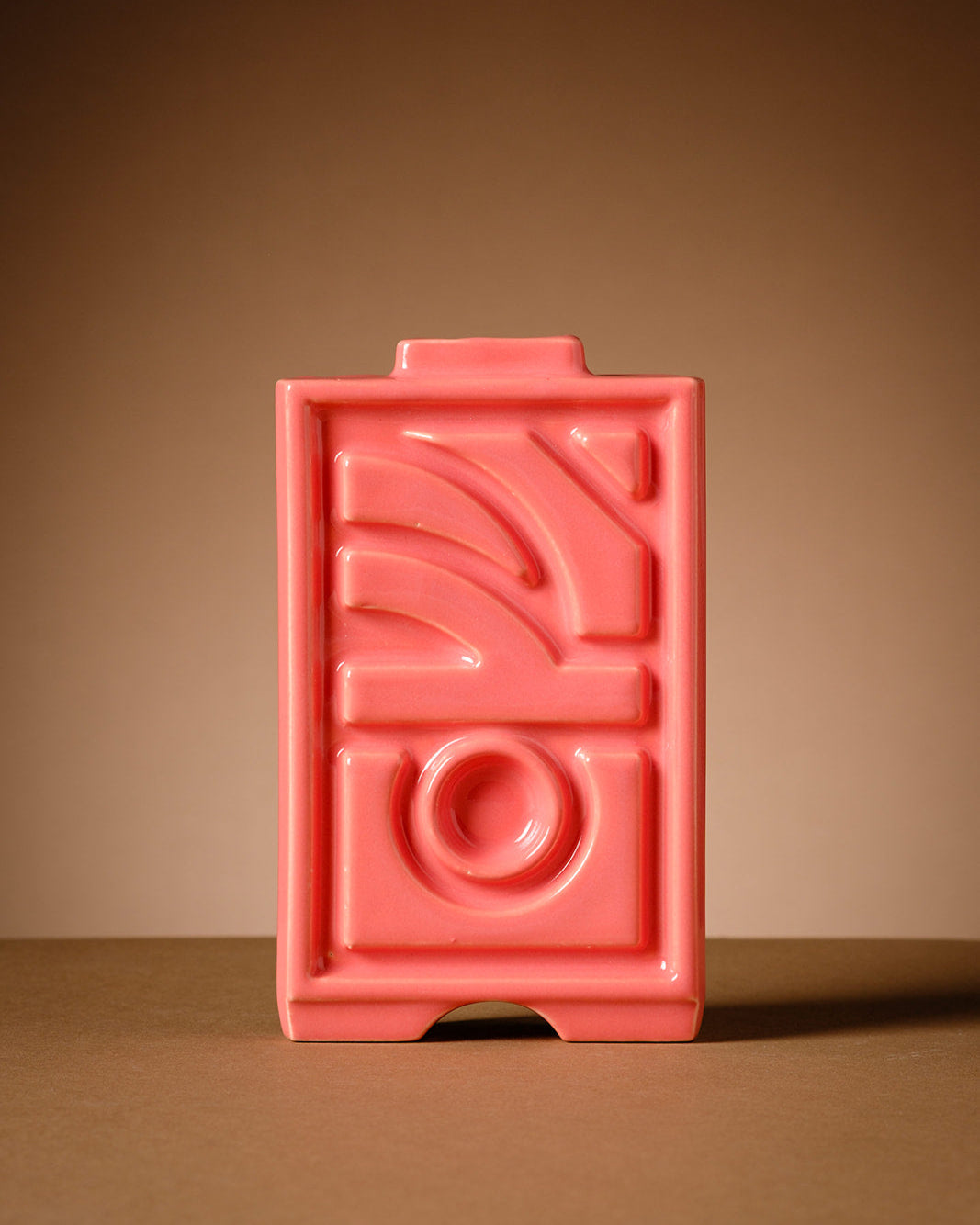 Handmade 3D ceramic wall tile that functions as a vase, candle holder, and decorative object. Stylish, versatile, and affordably priced—an ideal gift and elegant addition to any home décor.