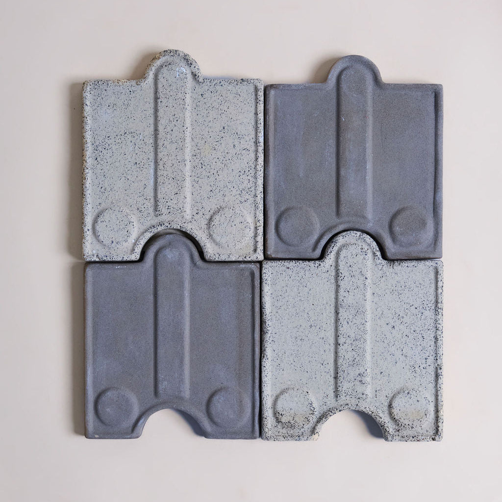 Sculptural ceramic surface created for architectural interior project, handcrafted art installation tailored to the space